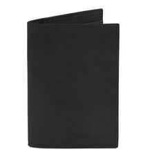 Leather passport cover Black