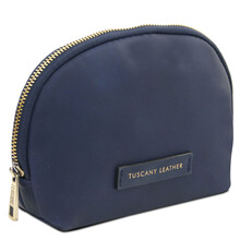 Vera Leather toiletry case Dark Blue