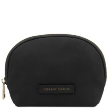 Vera Leather toiletry case Black