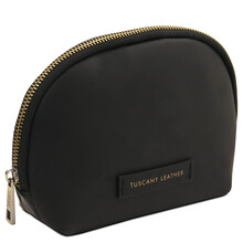 Vera Leather toiletry case Black