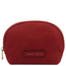 Vera Leather toiletry case Red