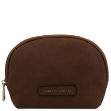 Vera Leather toiletry case Dark Brown