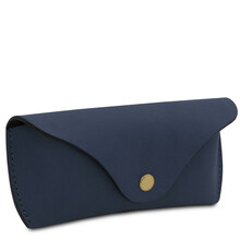 Leather glasses case Dark Blue