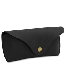 Leather glasses case Black