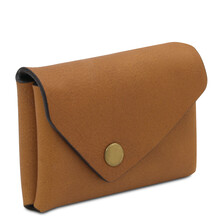 Leather coin purse Natural