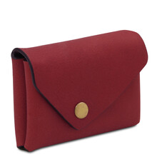 Leather coin purse Red