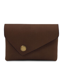 Leather coin purse Dark Brown