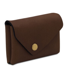 Leather coin purse Dark Brown
