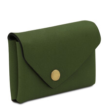 Leather coin purse Green