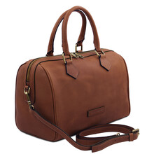 Barrique Leather duffle bag Brown