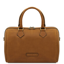 Barrique Leather duffle bag Natural