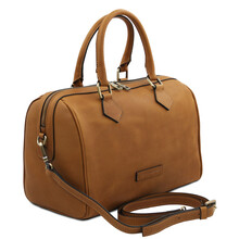 Barrique Leather duffle bag Natural