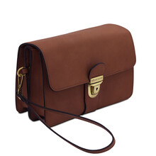Oliver Leather handy wrist bag Brown