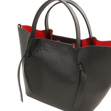 Legame Leather shopping bag - Large size Black