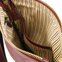 Geantă bărbați din piele naturală Tuscany Leather, neagră, Jason