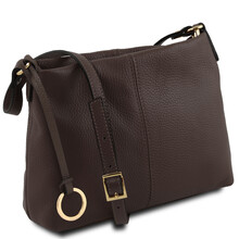 TL Bag Soft leather shoulder bag Chocolate