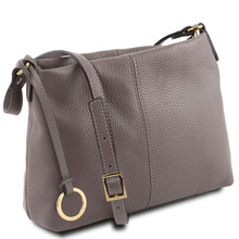 TL Bag Soft leather shoulder bag Grey