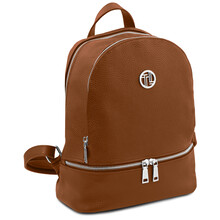 TL Bag Soft leather backpack Cognac