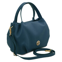 Nora Soft leather handbag Teal