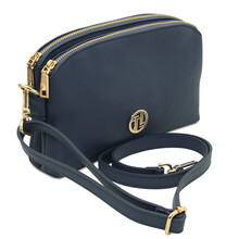 Lily Soft leather shoulder bag Dark Blue