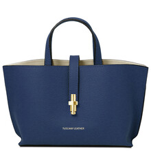 Agatha Leather handbag Dark Blue