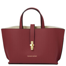 Agatha Leather handbag Bordeaux