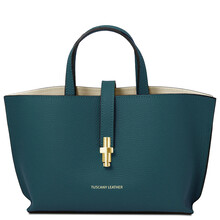 Agatha Leather handbag Teal