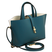 Agatha Leather handbag Teal