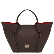 Legame Leather shopping bag - Large size Chocolate