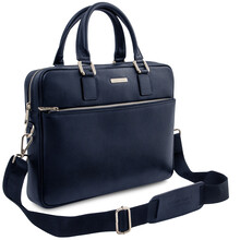 Ferrara Leather laptop briefcase Dark Blue