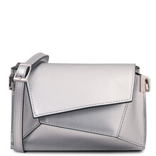 TL Bag Metallic leather shoulder bag Silver