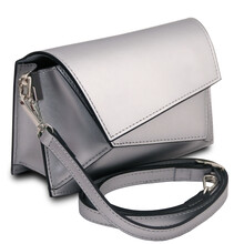 TL Bag Metallic leather shoulder bag Silver