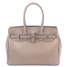 TL Bag Leather handbag Light Taupe