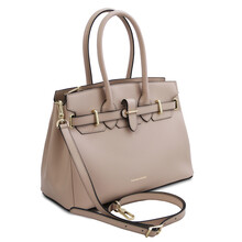 TL Bag Leather handbag Light Taupe