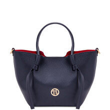 Legame Leather handbag - Small size Dark Blue