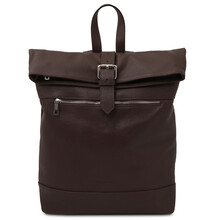 London Soft leather backpack Chocolate