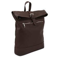 London Soft leather backpack Chocolate
