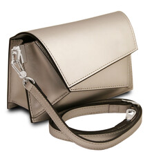 TL Bag Metallic leather shoulder bag Platinum