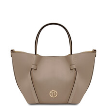 Legame Leather handbag - Small size Light Taupe