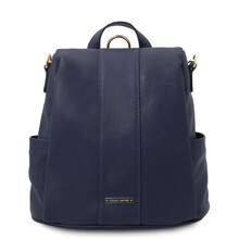 TL Bag Soft leather backpack Dark Blue