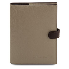 Leather planner Dark Taupe