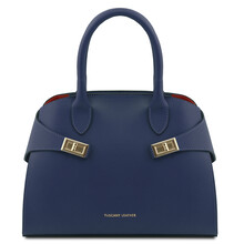 Coccola Leather handbag Dark Blue