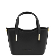 Olimpia Leather tote - Small size Black