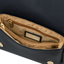 Biscuit Soft leather shoulder bag Dark Blue