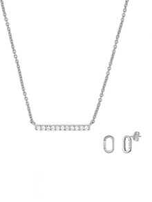 Set colier și cercei din argint Eden