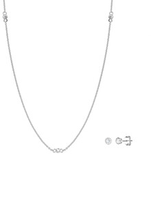 Set colier și cercei din argint Isla