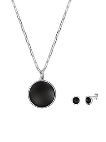 Set colier și cercei din argint Zara