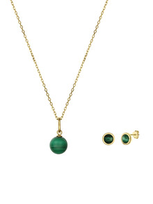 Set colier și cercei din argint placat cu aur Vermeil Sierra