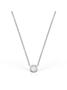 Colier din argint cu pandantiv cu piatră semiprețioasă Topaz