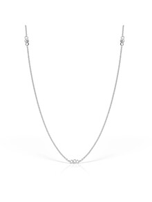 Colier din argint cu zirconiu natural Satellite